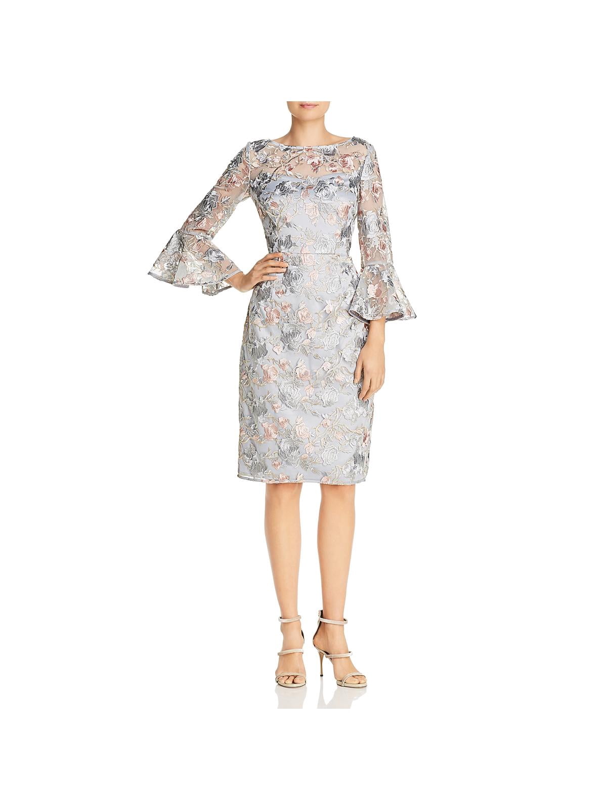 eliza j embroidered sheath dress