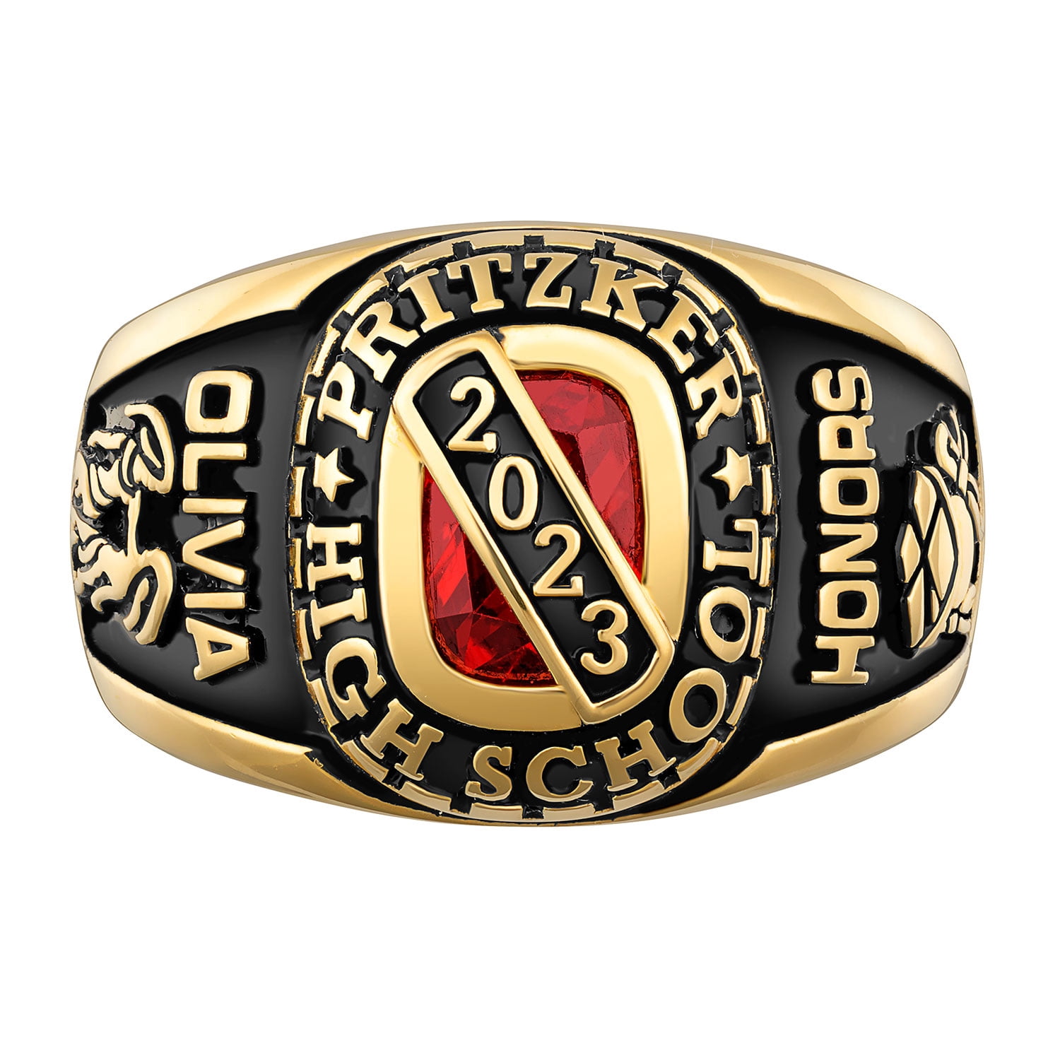 Order Now for 2025 Graduation, Freestyle Women's Bridge Birthstone Class Ring Sterling Silver, Personalized, High School or College Graduation