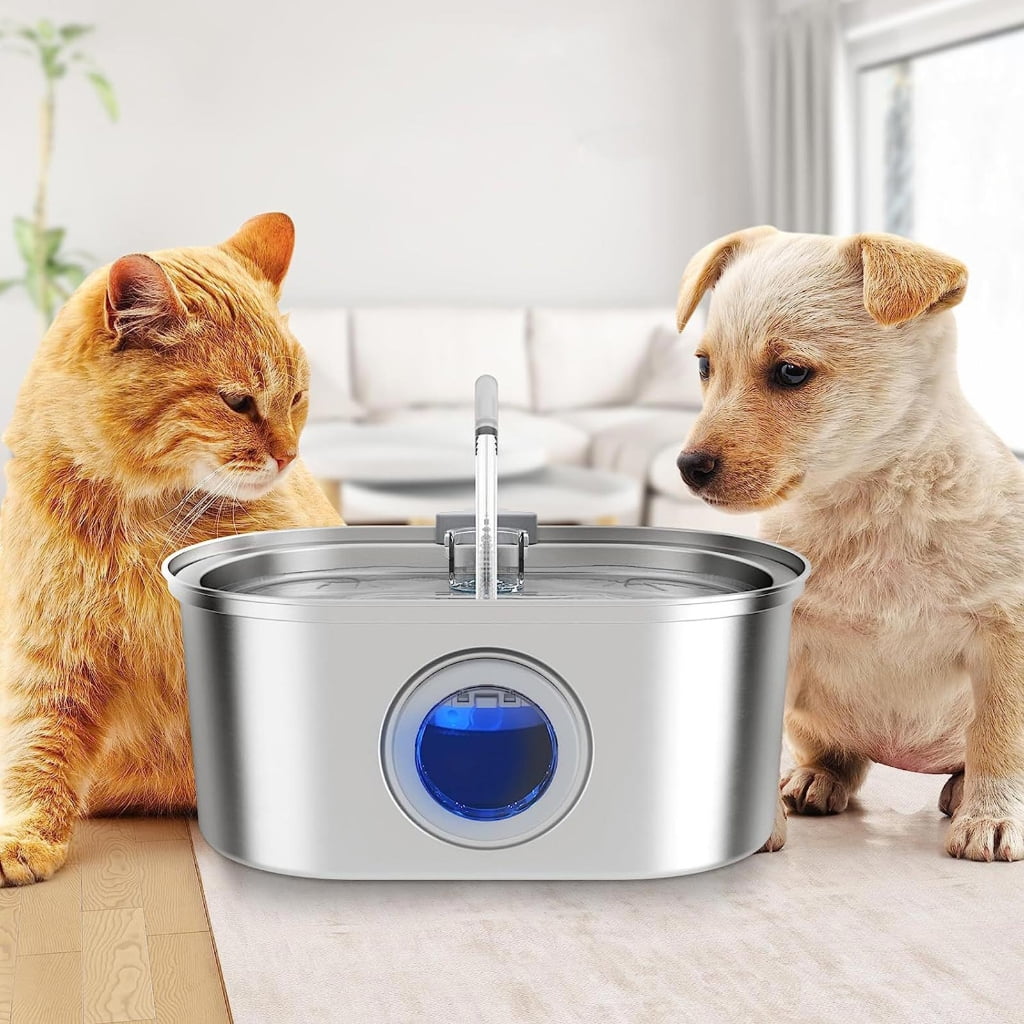 Automatic Cats Water Fountain Cats Feeding Bowl Pet Drink Bowl Large Capacity Pet Drinking Water Dispenser for Cats