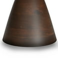 thumbnail image 5 of Simpli Home Winnie 30 inch Wide Modern Solid Acacia Round Pedestal Coffee Table in Walnut, Assembled, 5 of 6