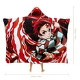 thumbnail image 2 of Demon Slayer Wearable Blanket Cloak Arctic Velvet Hooded Blanket Soft Fuzzy Hoodie Blanket Cape for Adults Kids 50"x60", 2 of 8