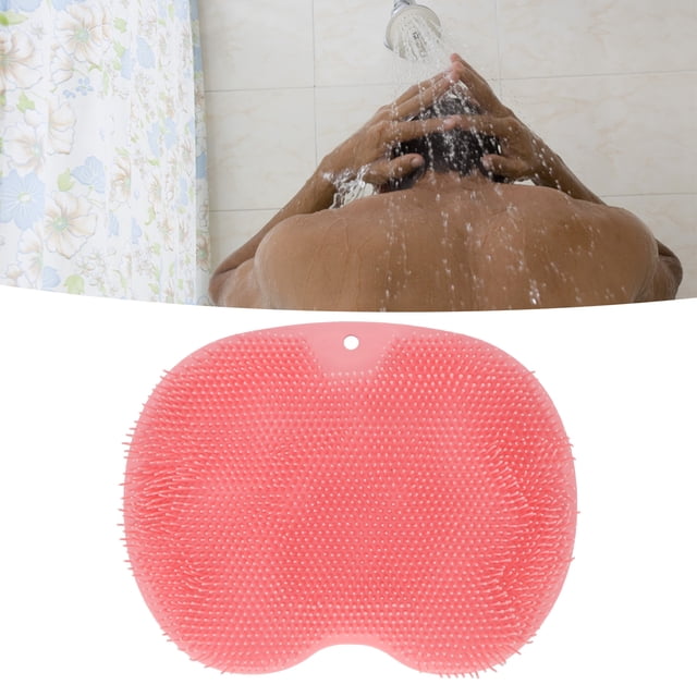 Depurador de Pie de Ducha, Alfombrilla de Ducha mat Rosa TPR Hanging Holte 3D Para Baño
