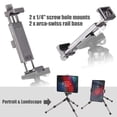 thumbnail image 4 of Soporte de trípode SHINEWEE Full Metal para iPad Mini, Air, Pro y tabletas, 4 of 9
