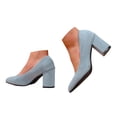 thumbnail image 3 of YLYL Women's Pumps Pointed Toe Chunky Block Heel Trendy Office Work Business Wedding Prom Dress Shoes, 3 of 9