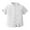 White, variant on Kiijoy Little Boys Short Sleeved Shirt Casual Solid Color Button Down Shirt, Sizes 3-13