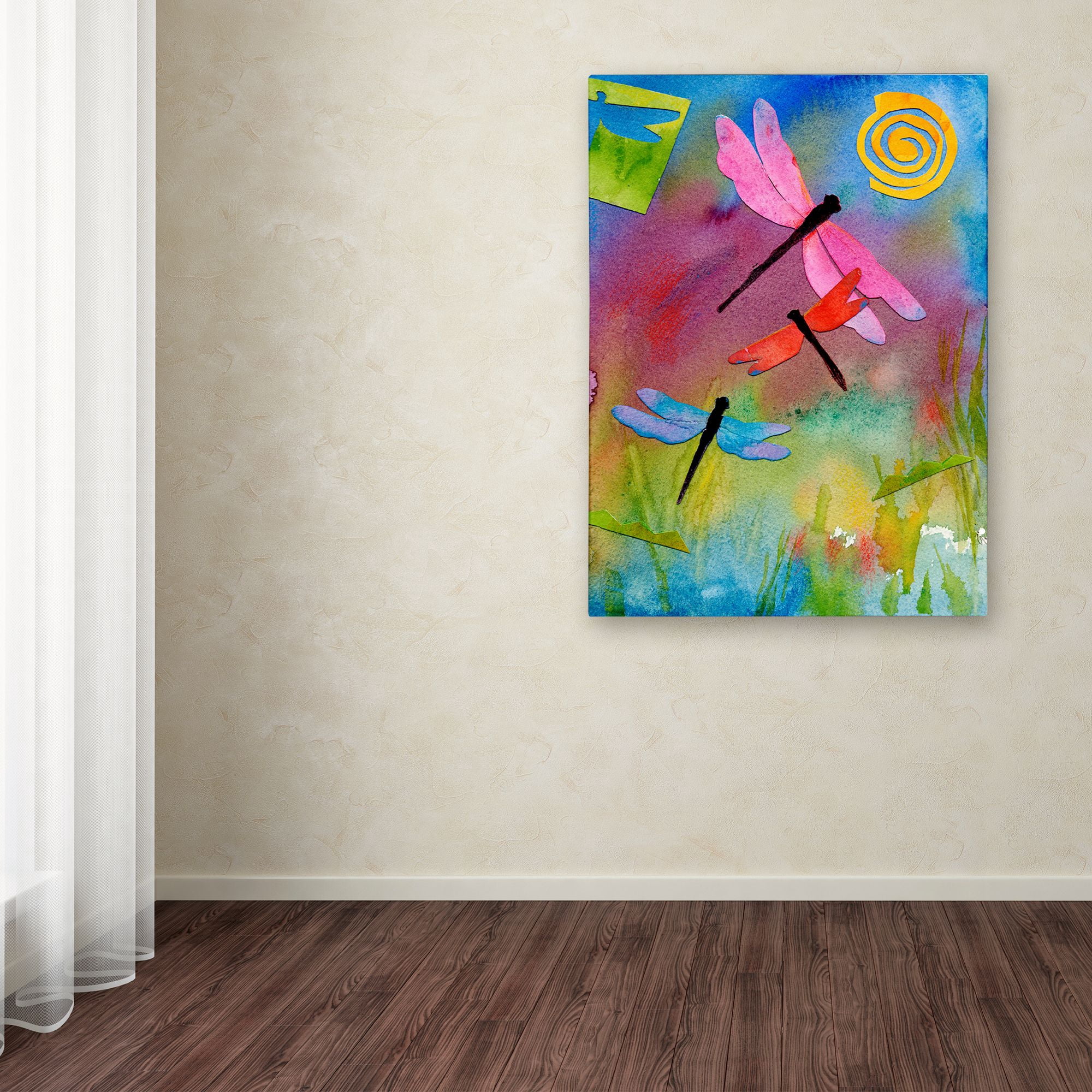 Trademark Fine Art 'Dragonflies' Canvas Art by Whiskers Studio