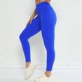 thumbnail image 6 of Maoxin Yoga Pants Women Women Patchwork High Waist Stretch Strethcy Fitness Leggings Yoga Pant Workout Leggings Blue L, 6 of 7