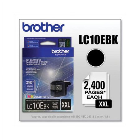 UPC: 0012502640967 | Brother LC10EBK INKvestment Super High-Yield Ink  Black