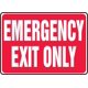 thumbnail image 1 of Señal de seguridad de aluminio de Accuform Signs, con leyenda "SOLO SALIDA DE EMERGENCIA" Tamaño: 16 x 12 pulgadas, 1 of 4