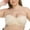 Beige, variant on Women's Strapless Bra Underwire Contour Multiway Full Coverage Plus Size 38D