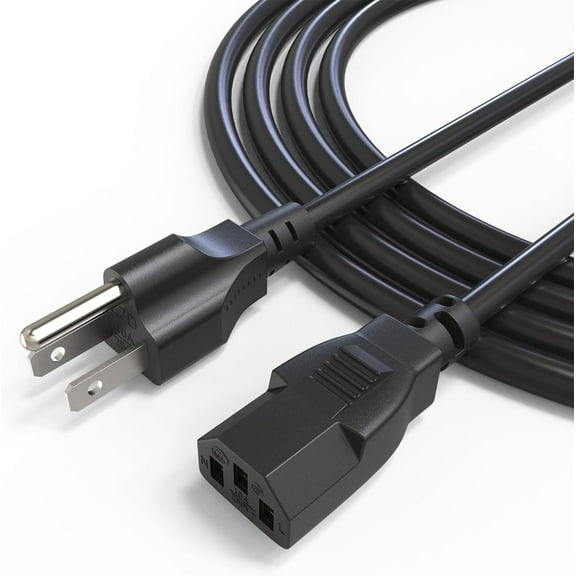 3 Prong Power Cord Compatible with Horizon Fitness Treadmills, Power Cable Replacement for BowFlex, Superfit, Sole E35 E55 F63 F80,for Goplus 2 in 1 Folding Treadmill,Computer TV ect Universal Charger