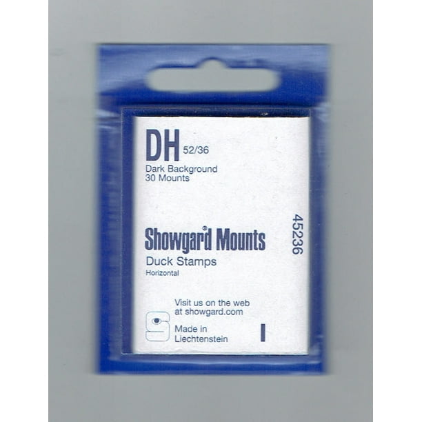 Showgard Stamp Mounts Size DH Black