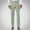 Mint Green, variant on Fnnxeal Casual Pants for Men Stylish Business Straight Leg Button Solid Long Pants Brown Pants for Men Size S
