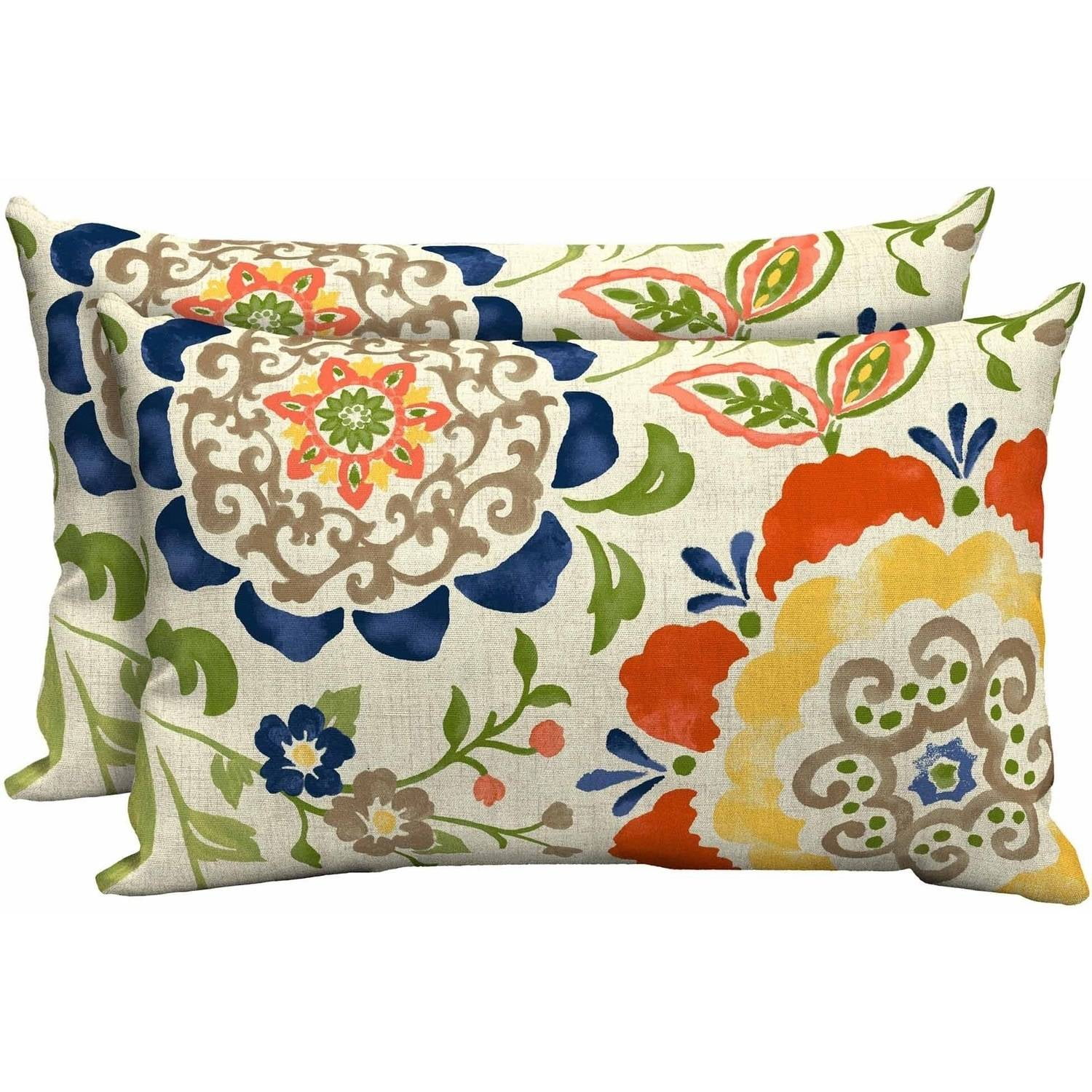 Better Homes and Gardens Outdoor Patio Lumbar Toss Pillow
