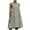 Gray, variant on WIZUTIZ Casual Summer Dresses for Women Trendy Skinny Fit High Rise Swing Pleated Solid Beach Dress Short Sleeve Round Neck Pleated Dress for Ladies Knee-Length Thin Dress Green