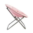 thumbnail image 3 of Urban Shop Faux Fur Saucer Chair, Light Pink, 3 of 5
