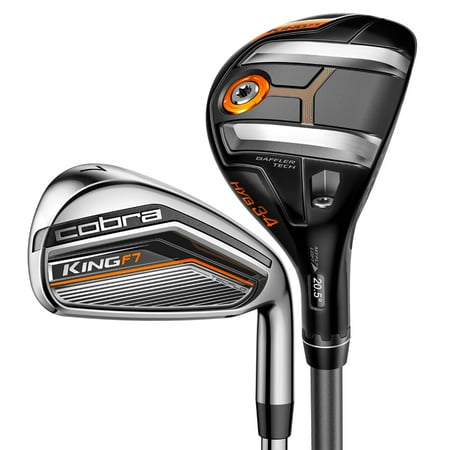 New Cobra Golf King F7 Combo Iron Set 4/5H, 6-PW, GW Fujikura Graphite