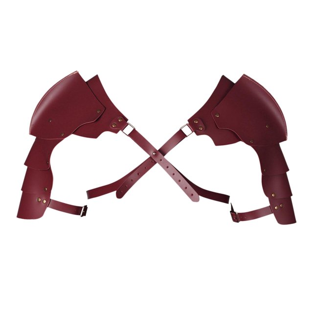 Arnés de pecho para hombre, coraza duradera de tamaño variable, hombrera de hombro Steampunk rojo viento Yuyangstore hombrera de hombro