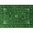 thumbnail image 1 of Ahgly Company Indoor Rectangle Medallion Emerald Green Traditional Area Rugs, 6' x 9', 1 of 4