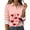 Light pink #064, variant on Womens Shirts Valentines Day Button Down Love Heart Print Long Sleeve Shirt Blouses Lightweight Business Dressy Casual Top Light pink 2XL