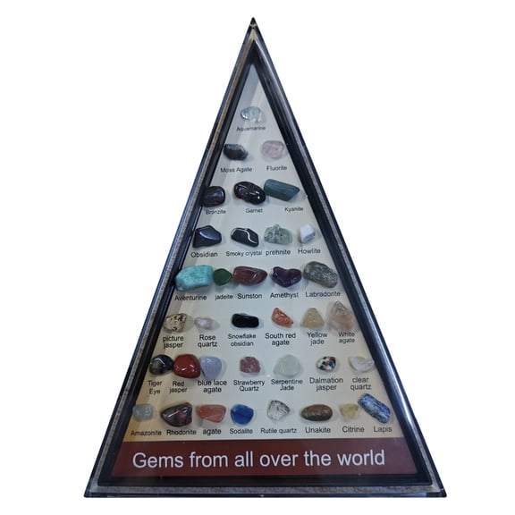7829 Unique Crystal Agate Stone Collection Set for Educational Study or Home Decors