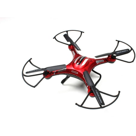 WonderTech Zodiac RC 6-Axis Gyro Remote Control Quadcopter Flying Drone with HD Camera, LED Lights, Red WonderTech Zodiac RC 6-Axis Gyro Remote Control Quadcopter Flying Drone with HD Camera, LED Lights, Red