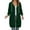 A-Green134, variant on XIAONU Womens Hoodies Loose Fit Long Sleeve Zip Up Long Hooded Jacket Side Pockets Solid Color Winter Drawstrings Hoodie Coat Black L