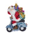 thumbnail image 1 of Kurt Adler 6.69" Polonaise Santa On Scooter Ornament, 1 of 1