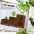 thumbnail image 3 of Outsunny 3-Tier Raised Garden Bed 62.25" x 43" x 32.25" Planter Set, Brown, 3 of 9