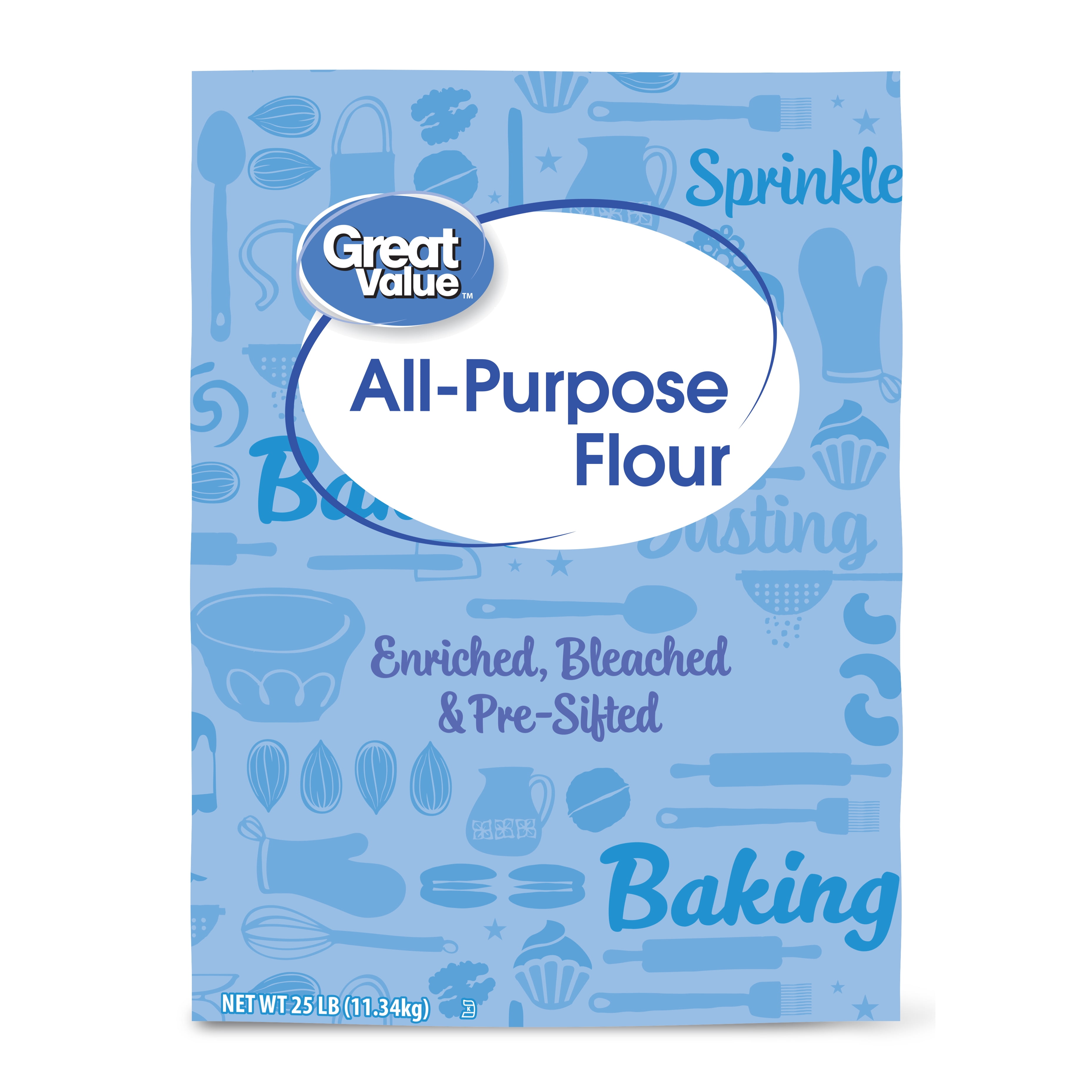 How much does a 48 pound sack of flour cost Great Value All Purpose Flour 400 Oz Walmart Com Walmart Com