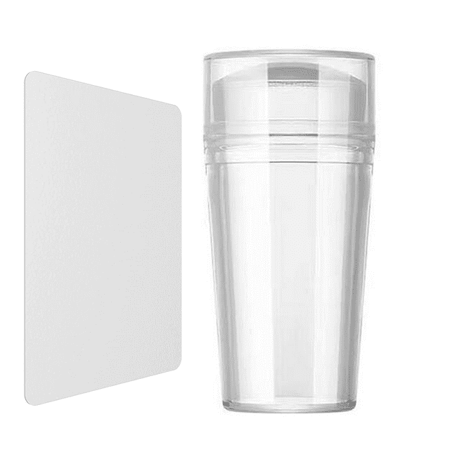 French Tip Nail Stamp Nail Art Stamper Kit Clear Silicone Nail