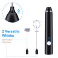 thumbnail image 2 of Mousseur à Lait Électrique Portatif avec Fouet en Acier Inoxydable 3 Vitesses Mixeur Rechargeable, 2 of 11