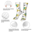 thumbnail image 3 of Xecao Dinosaur on Excavator Print Fashion No Heel Casual Crew Socks Cushioned Breathable for Men Women - Moisture wicking,Not easy to fade Suitable for daily, 3 of 7