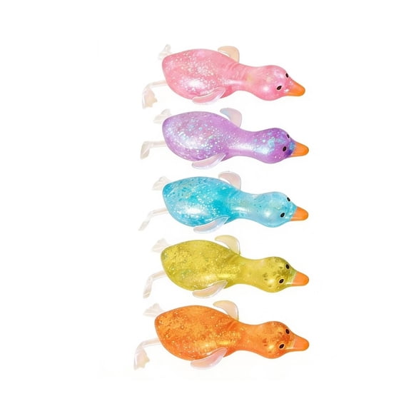 Glitter Ducks Squishy Fidget Toys: Stress Relief Sensory Balls for Adults, Anxiety Relief, Focus Aids, Desk Toys, Fun Party Favors,giant duck squishy
