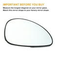 thumbnail image 3 of Reemplazo de vidrio de espejo retrovisor derecho del lado del pasajero, no calefaccionado, vidrio blanco, adecuado para Citroen C4 04-09, 3 of 6