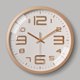 thumbnail image 1 of Reloj de pared mudo silencioso moderno Péndulo de pared para dormitorio Cocina Sala de estar - Oro rosa Diámetro 30.5cm, 1 of 1