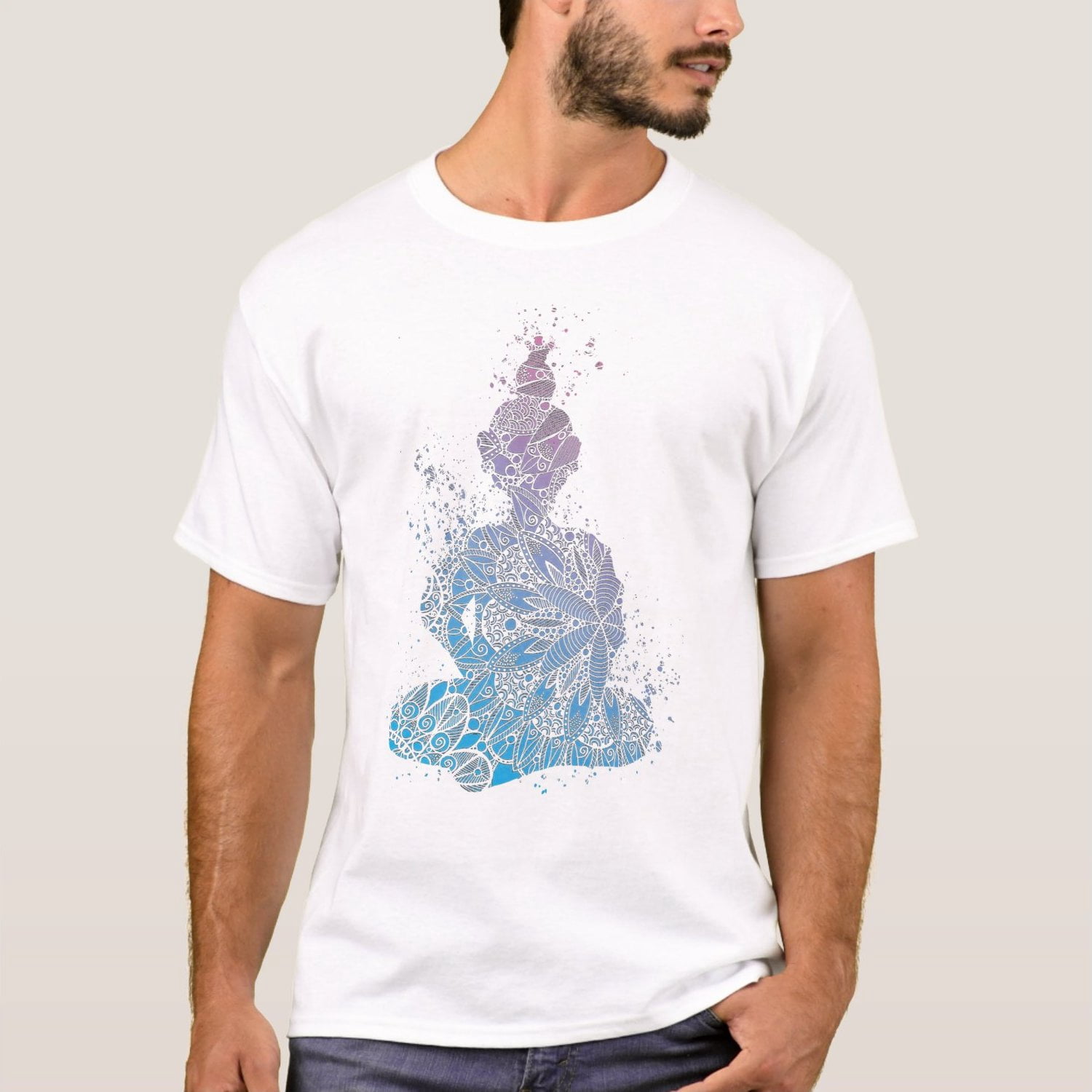 SFNEEWHO Tie Dye Unisex T-Shirts Blue 
