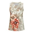thumbnail image 6 of GERsome Tank Tops for Women Summer V Neck Sleeveless Floral T Shirts Trendy Loose Fit Beach Vacation Tops S-2XL, 6 of 7