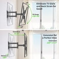 thumbnail image 4 of USX MOUNT 65 55 50 43 inch Full Motion Corner TV Wall Mount for inch TVs - Articulating Swivel Tilt Bracket Fits Most 32-65” Screens, Holds up to 77 lbs, VESA 400x400mm, Single Stud, 4 of 9