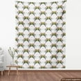 thumbnail image 3 of Vintage Tribal Upholstery Fabric by the Yard, Summer Jungle Inspired Design of Pastel Strokes and Exotic Leaves, Decorative Fabric for DIY and Home Accents, 1 Yard, Multicolor by Ambesonne, 3 of 4