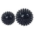thumbnail image 1 of 2 pelotas de erizo para hacer ejercicio, pelota con pinchos para mano, pie, espalda, herramienta de Meterk Negro, 1 of 6
