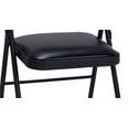 thumbnail image 2 of COSCO Vinyl Folding Chair, 4 Pack, Black, 2 of 10