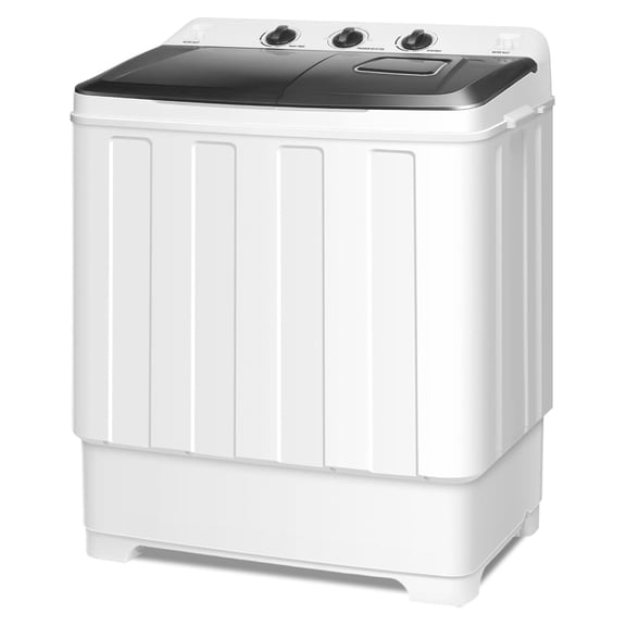 Portable Washing Machine for Apartment, 30Lbs Twin Tub Drain Pump