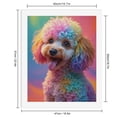 thumbnail image 2 of Paint By Numbers Kit for Adults Beginner - Rainbow Curly Haired Dog Portrait DIY Canvas Painting Kits for Adults, Frameless Paint By Number for Adults for Home Wall Decor 16x20 Inch, 2 of 7