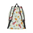 thumbnail image 3 of Daiia Lobster Sea Shell Vintage Canvas Backpack for Men and Women ,Hiking Backpack,Travel Laptop Bag for School,Large Capacity Backpack-Small, 3 of 8