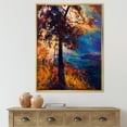 thumbnail image 2 of Silhouette Of Autumn Tree In The Sunset Glow 24 in x 32 in Framed Painting Canvas Art Print, by Designart, 2 of 5