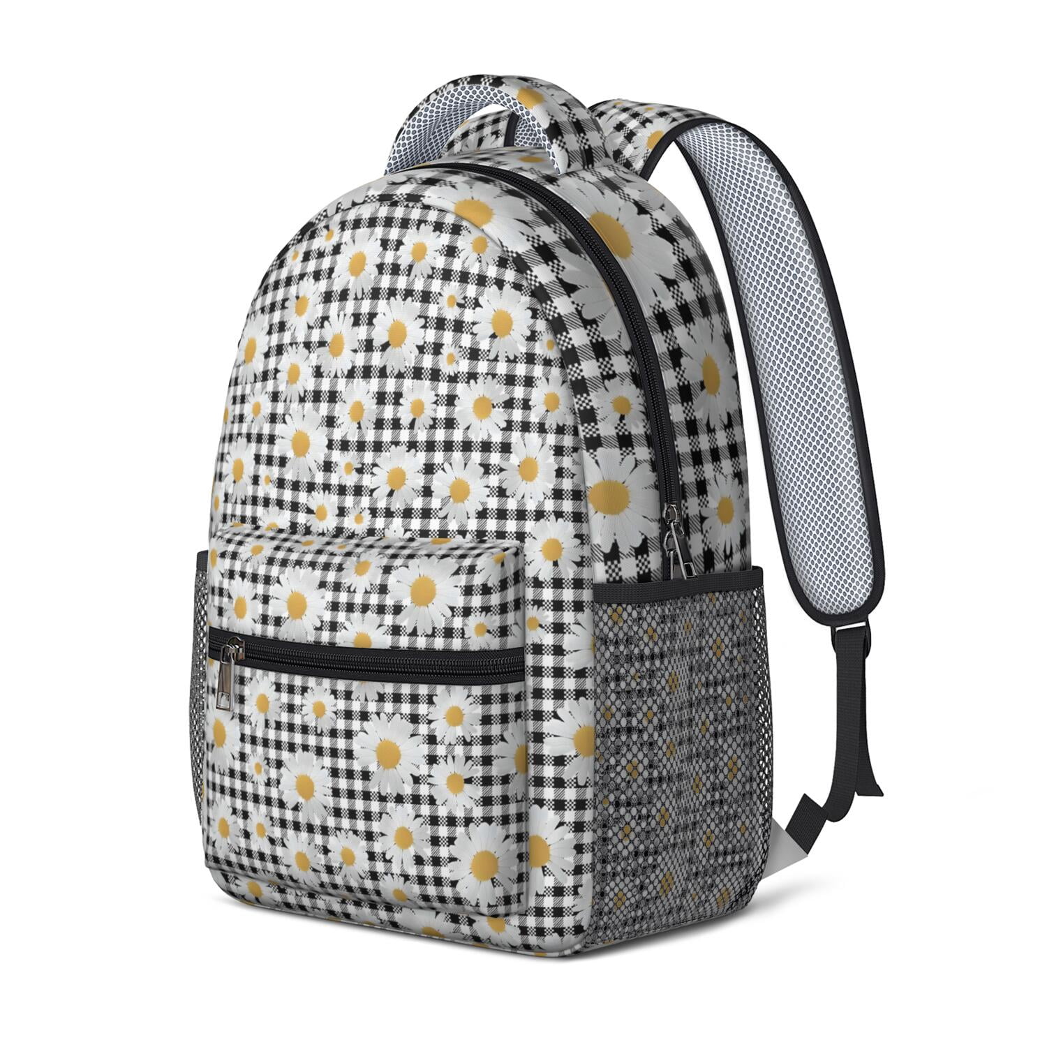 Daisy with Inspirational Quote Backpack - Retro & Aesthetic with Padded Back Panel