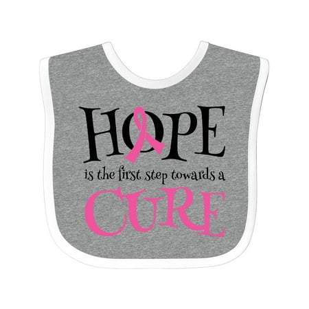 

Inktastic Breast Cancer Hope Quote Girls Baby Bib