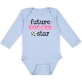 thumbnail image 3 of Inktastic Future Soccer Star Girls Girls Long Sleeve Baby Bodysuit, 3 of 5