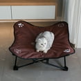 thumbnail image 4 of Lit pour Chien Surélevé Pliable Portable en Alliage d'Aluminium avec Coussin Doux, 4 of 8